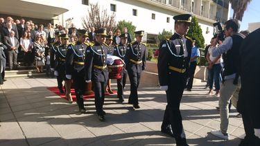 Despidieron con todos los honores a Carlos Gómez Centurión