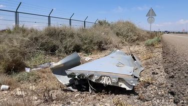 Resto del avión que se estrelló este sábado durante una exhibición en Zaragoza.