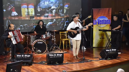 Lautaro Ortiz, en el momento de su interpretación en la final del concurso de La Ventana.