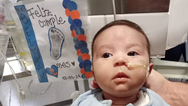 Beltrán, el bebé sanjuanino de 2 meses que necesita un estudio de salud muy complejo que, según sus padres, la obra social no quiere autorizar.
