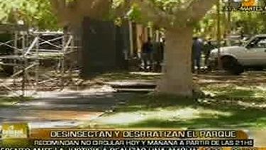 Operativo de desinsectación y control de roedores en el Parque