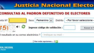 ¿Ya sabés dónde vas a votar? Consultá ahora el padrón electoral