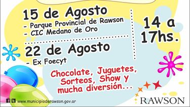 Rawson: chocolate y grandes sorteos por el día del niño