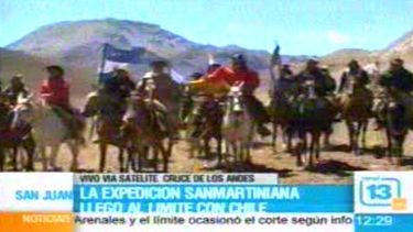 Cruce de los Andes: Los expedicionarios llegaron al límite con Chile