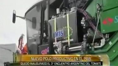 Uñac encabezó la inauguración del III Encuentro Argentino del Tomate