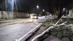 Lo que dejó el viento en San Juan: daños en viviendas y destrozos en la vía pública