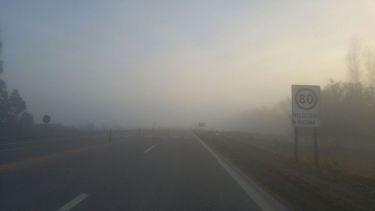 Un banco de niebla complicó el tránsito desde temprano