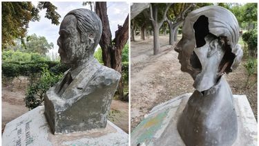 Una artista sanjuanina y su descargó sobre los vándalos del Jardín de los Poetas