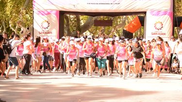 Las sanjuaninas fueron parte de la multitudinaria maratón del Mes de la Mujer
