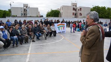 Polideportivo e imposición de nombre a una plaza en el barrio Jorge Luis Borges