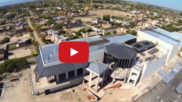 Mirá el avance de la obra del nuevo shopping desde el aire