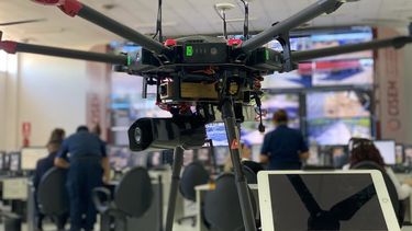 Vigilancia aérea para controlar el aislamiento social en Rawson, Pocito y Chimbas