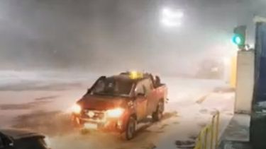 Video: la impactante tormenta de nieve que invadió Veladero