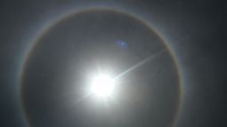 Así de raro se ve el Sol en Valle Fértil