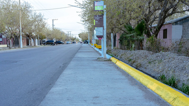 Renovaron por completo una calle de la zona Norte de Rivadavia.