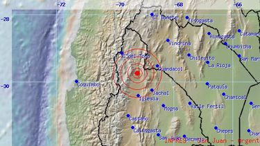 En la madrugada tembló San Juan