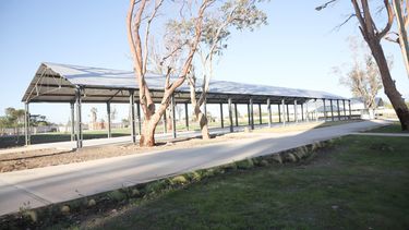 Así está quedando el Ecoparque de Capital que se construye donde funcionaba el Matadero Municipal.