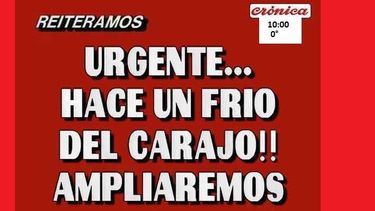 ¿Se viene la nieve?