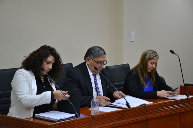 Jueces, Gloria Verónica Chicón (vocal), Alberto Caballero (presidente) y María Gema Guerrero (vocal)