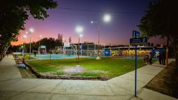 El Barrio Gendarme Argentino ya cuenta con su playón deportivo.