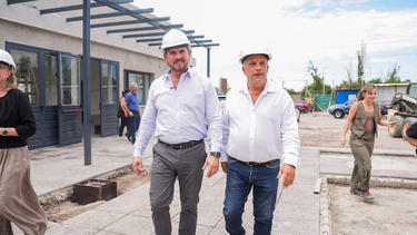 Orrego recorrió el avance de obra del Centro Integrador Comunitario de Marquesado
