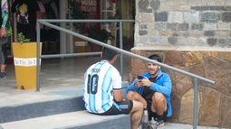 Difunta Correa: la marea de camisetas celestes y blancas que llegó a Vallecito para pedir el ¿bicampeonato del Mundial? Difunta Correa: la marea de camisetas celestes y blancas que llegó a Vallecito para pedir el ¿bicampeonato del Mundial?