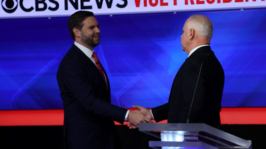 Buenos muchachos: Los vices Tim Walz y J.D. Vance protagonizaron un cordial debate antes de las elecciones en USA