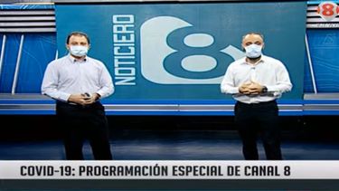Canal 8 se aísla por 24 horas por un brote de contagios entre sus trabajadores