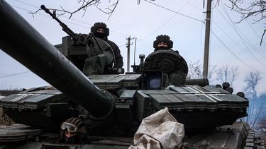 Los tanques se han convertido en protagonistas de muchos paisajes en Ucrania.