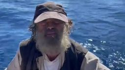 El marinero australiano estaba junto a su perra Bella.