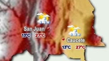 Para el SMN puede llover en San Juan