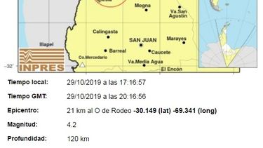 Un fuerte temblor asustó a los iglesianos