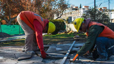 En imágenes, cómo avanzan las obras que buscan mejorar la accesibilidad del Parque de Mayo.