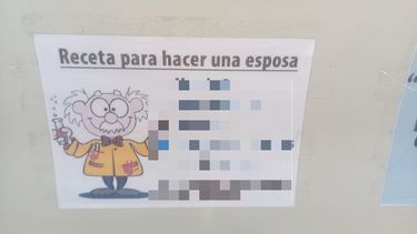Receta para hacer una esposa: el cartel que despierta polémica en un colectivo sanjuanino