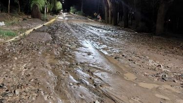 La lluvia de las últimas horas afectó mucho a la zona de Rodeo, en Iglesia.