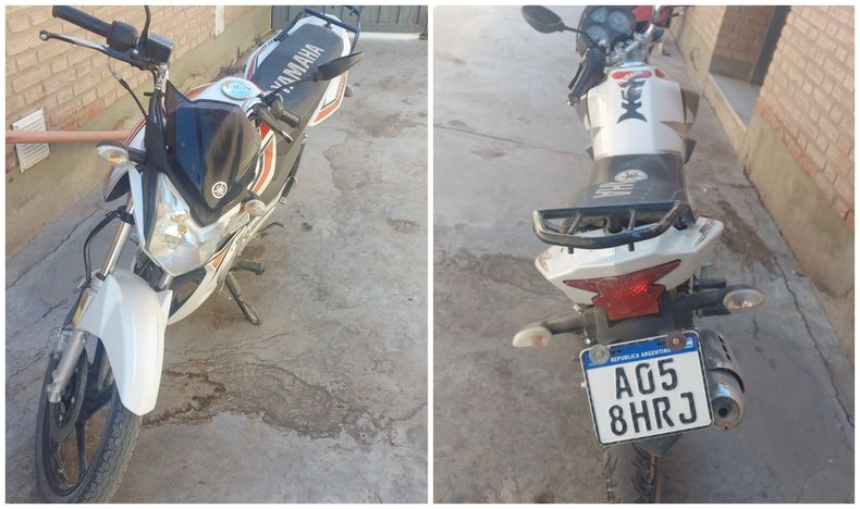 Moto que manejaba el jubilado. Fotos de UFI Delitos Especiales