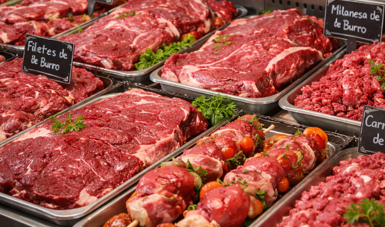  Parra aclaró que “en San Juan no se comercializa porque no tenemos plantas de faena habilitadas para lo que es carne de burro, tampoco para lo que es caballo” (foto ilustrativa generada con IA). 