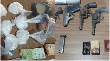 Armas, drogas y robo, el resultado de un mega operativo en Chimbas