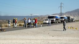 Uno de los tantos cortes de ruta de Capresmi. Uno de los tantos cortes de ruta de Capresmi.