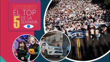 El horror, el revuelo y el color de la semana, en un ráfaga de 120 segundos