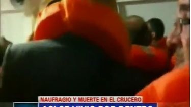 Mirá como se vivió el naufragio dentro del crucero