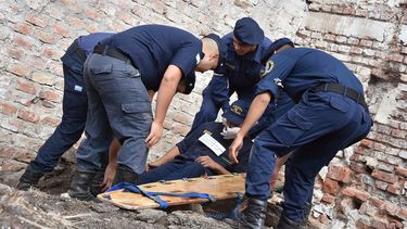 Fotos espectaculares de un simulacro inédito de la policía