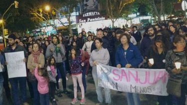 En San Juan también hubo marcha por Micaela