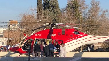 ¿Cómo sigue la calingastina embarazada que trasladaron en helicóptero hacia el Rawson?