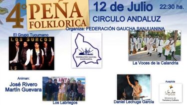 Peña Gaucha en Vacaciones de Invierno