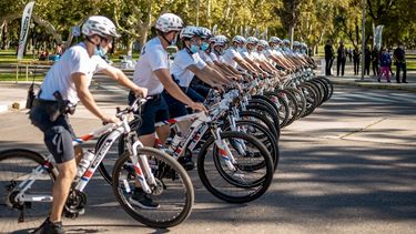 Seguridad presentó a la Policía Ciclística: conocelos