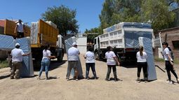 Por las fuertes tormentas, asistieron a casi 150 familias en diferentes departamentos de San Juan