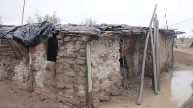 Caucete también sufrió la embestida del agua