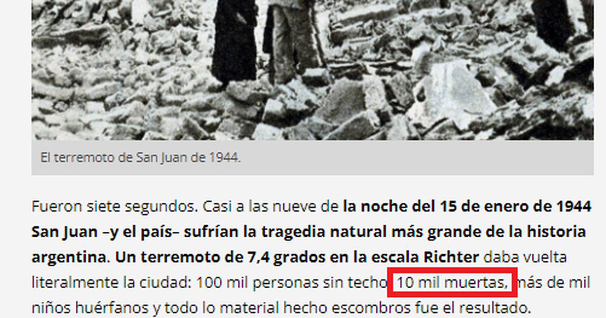 El terremoto de San Juan que marcó la historia argentina