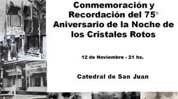 Misa en la Catedral por la noche de los cristales rotos